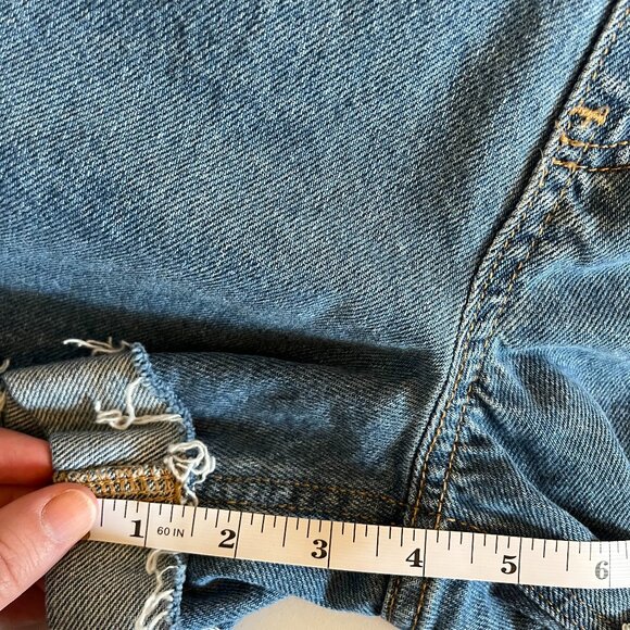 Share Old Navy XL Denim Overall Romper Shorts Y2K 90s Bib Carpenter 100% Cotton - Picture 9 of 11